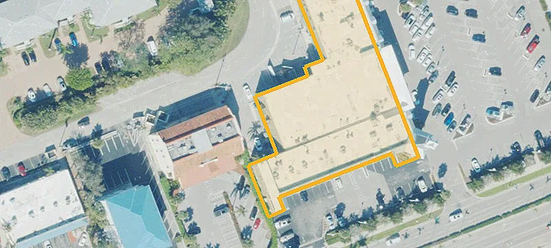 Redeveloped Retail Center with Parking