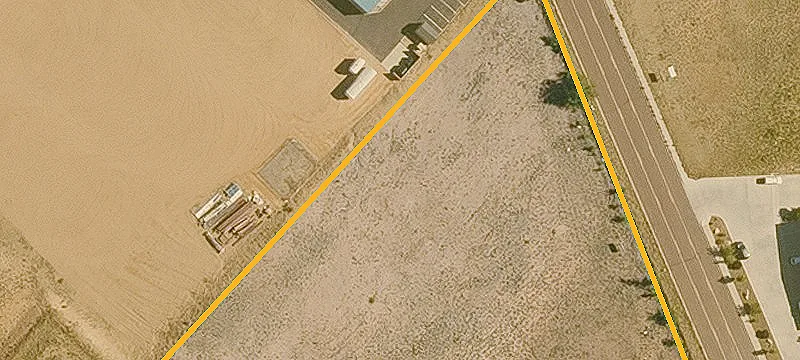 Fenced Industrial Storage Yard