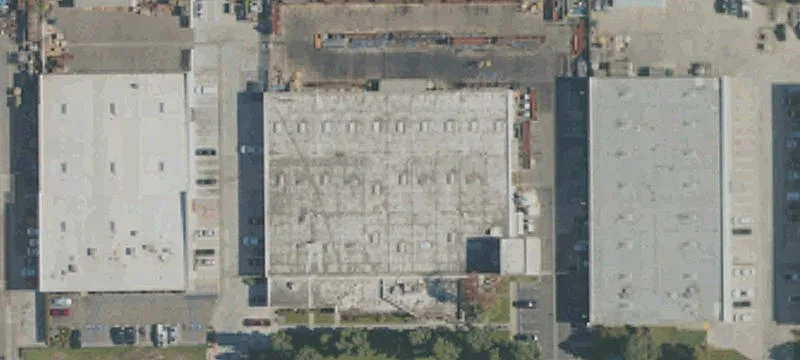 Secured Distribution Yard with Overhead Cranes
