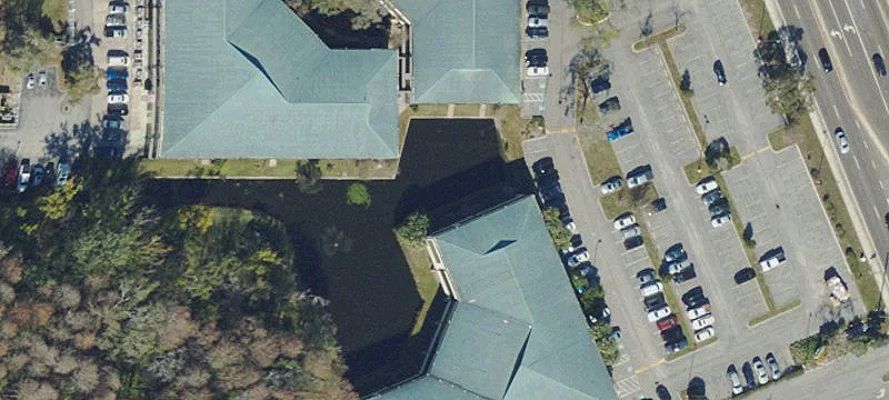 Office Building with Extensive Glass