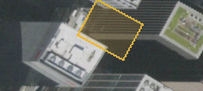 Office Building with Column-Free Entrances