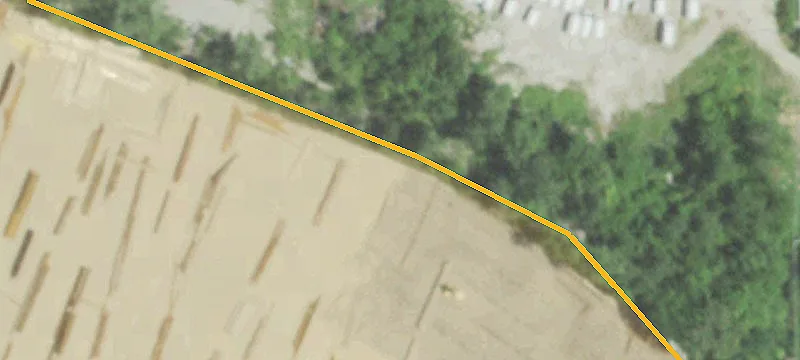 Rock-Surfaced Trailer Parking Land