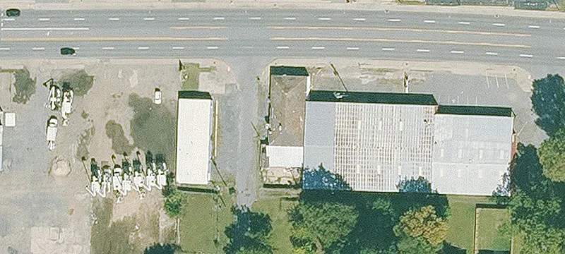 Warehouse with Drive-In Overhead Doors