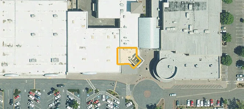 Shopping Center with Freeway Signage