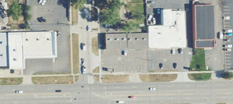 Small Retail Center with Pylon Sign