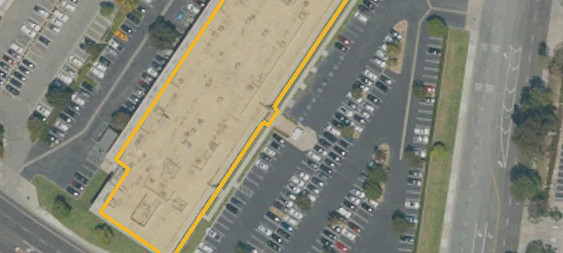 Warehouse with Concrete Truck Yard