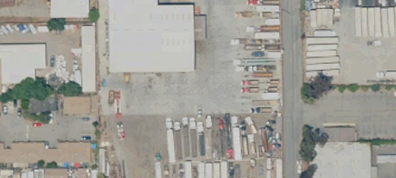 Fenced Truck Terminal Yard