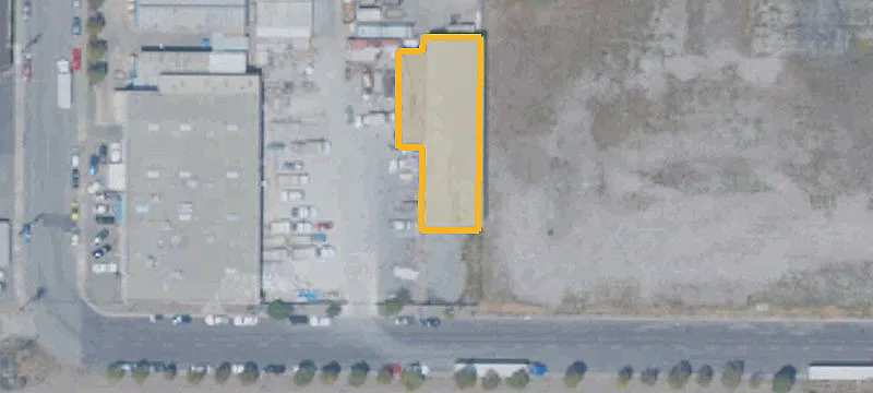 Warehouse with Freeway Sign Frontage