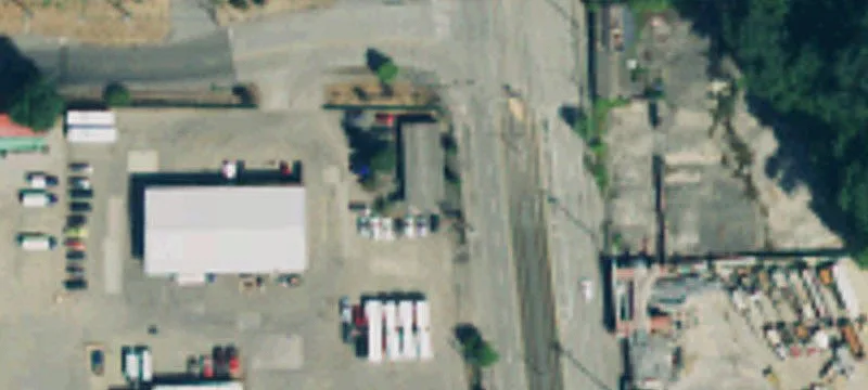 Fenced Industrial Land Site