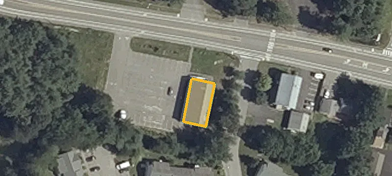 Apartment Building with Parking Lot
