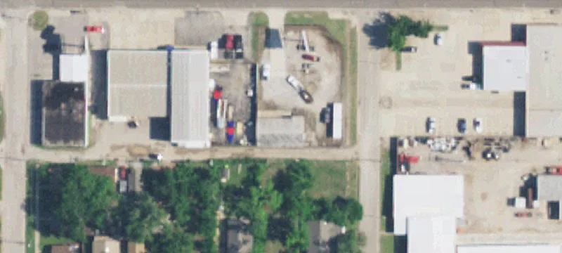 Automotive Repair Warehouse with Crane