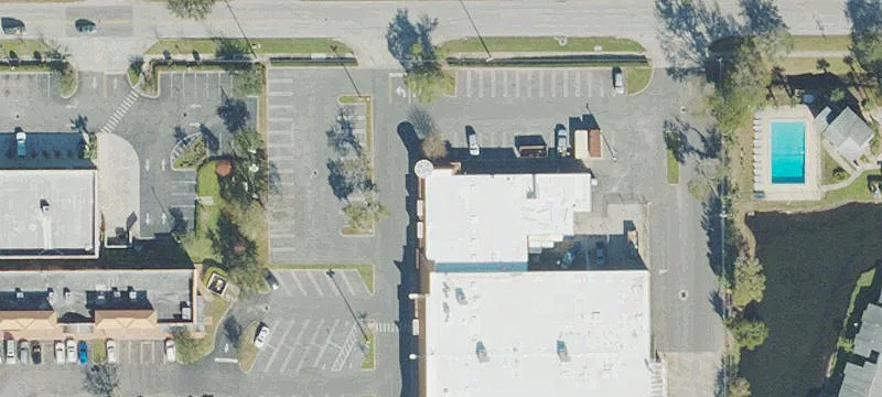 Neighborhood Shopping Center with Parking