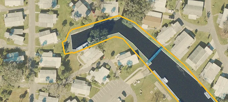 Canal-Front Manufactured Home Lot