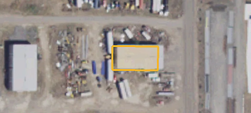 Fenced Industrial Storage Yard