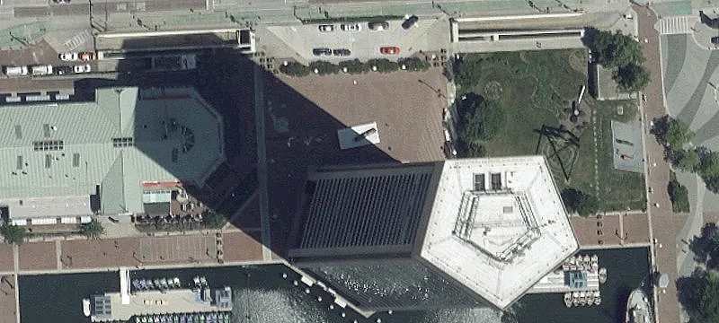Office Building with Harbor Views