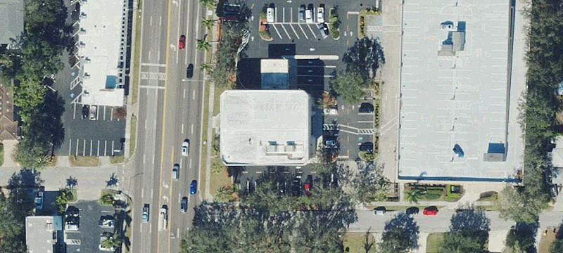 Well-Maintained Two-Story Drive-Thru Building