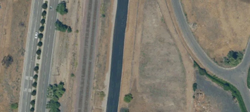Fenced Industrial Storage Yard