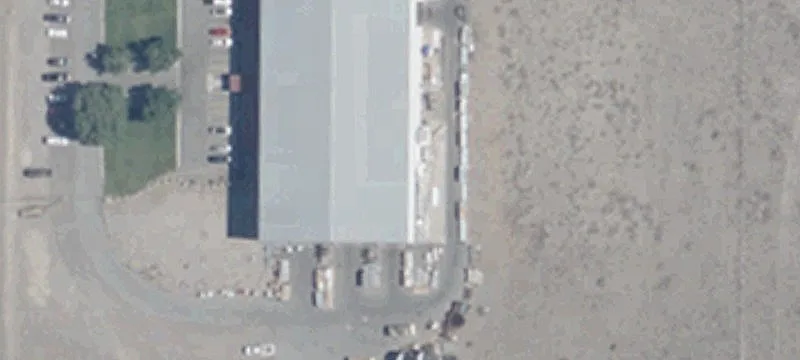 Freestanding Industrial Warehouse with Cranes