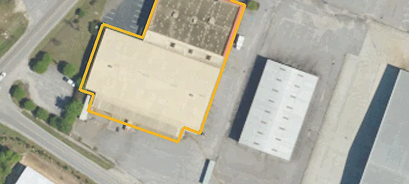 Warehouse with Fenced Storage Yard