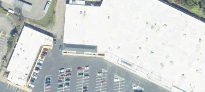 Retail Strip Mall at Busy Intersection