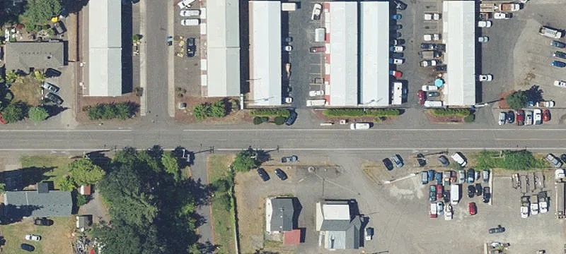 Fenced Warehouse Campus with Grade-Level Doors