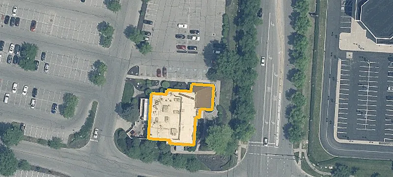Former Restaurant at Signalized Intersection