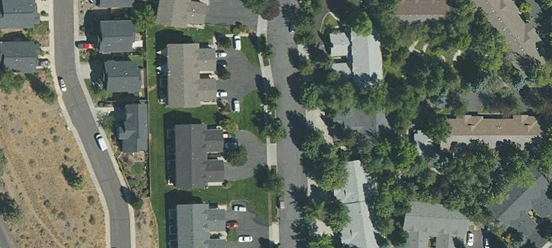 Fourplex with Attached Single-Car Garages
