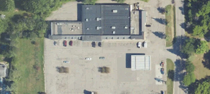 Gas Station with Market Retail Center