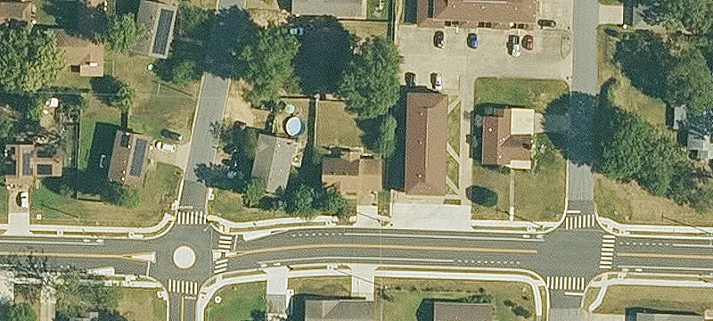 Townhome Community with Single-Family Home