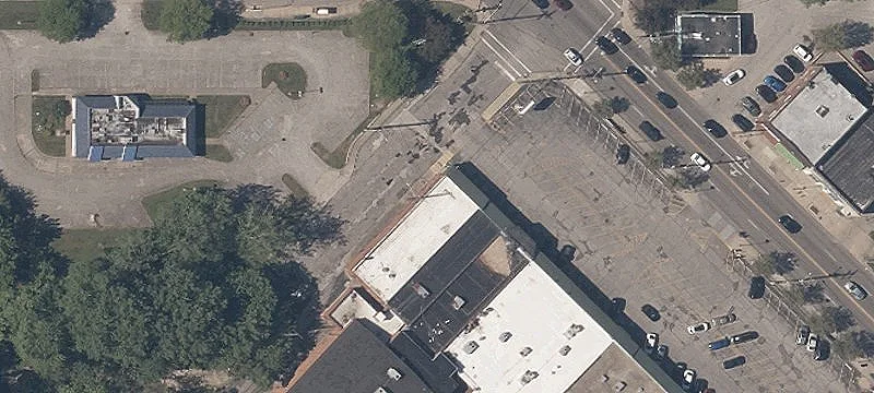 Neighborhood Shopping Center at Signalized Corner