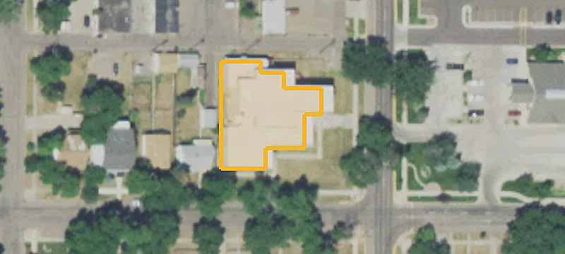 Office Building on Corner Lot