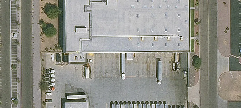 Truck Terminal with Dock Doors