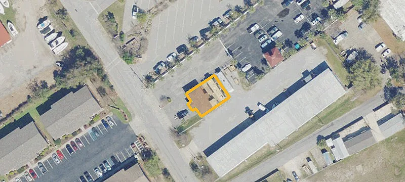 Single-Story Office Building with Shed