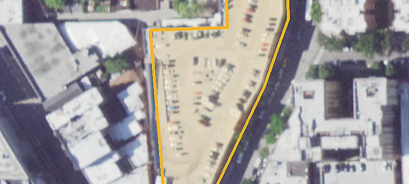Single-Story Retail Space with Rooftop Parking