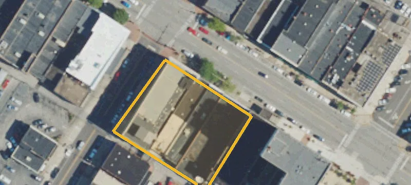 Mixed-Use Building with Two Storefronts