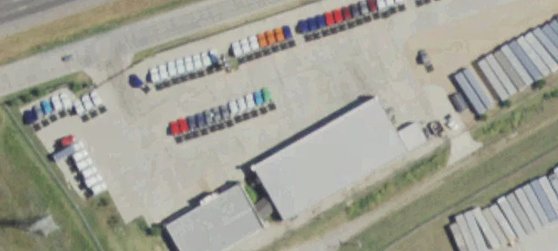 Fenced, Lighted Truck Parking Terminal