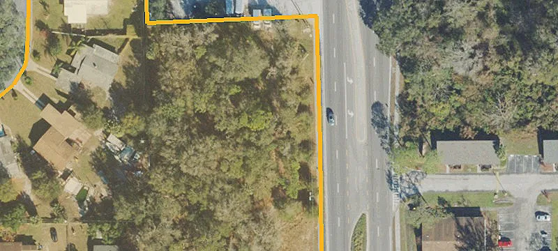 Commercial Land with Approved Curb-Cut Cross Access