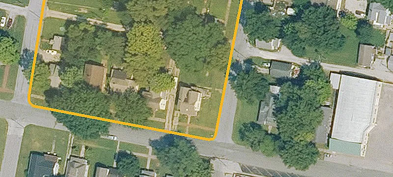 Church Building with On-Street Parking