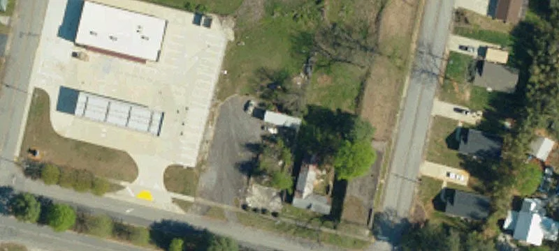 Parking Lot Site with Two Curb Cuts