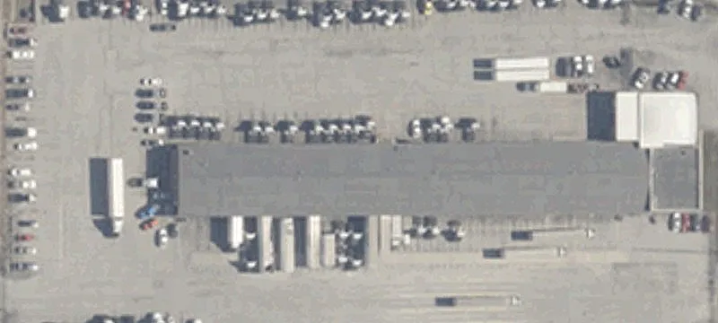 Cross-Dock Truck Terminal with Dock Doors