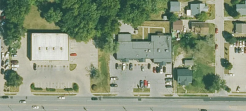 Shopping Center with Former Theatre Building