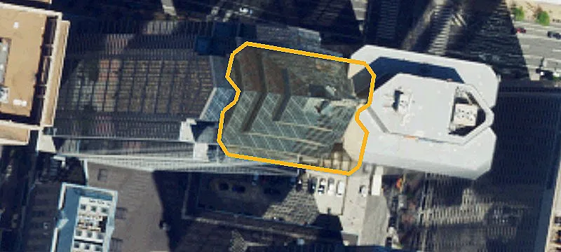 Office Building with Patio Restaurant