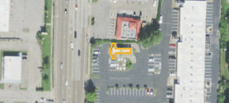 Strip Mall with Dual Road Access