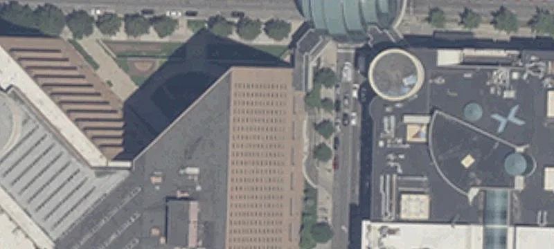 Class A Office Building with Green Roof Plaza