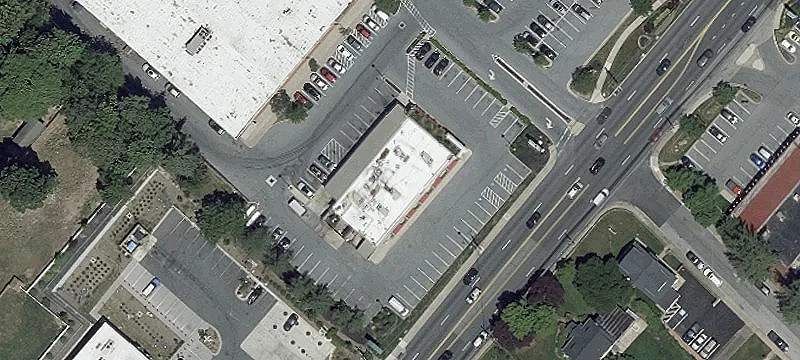 Strip Mall with Digital Pylon Signage