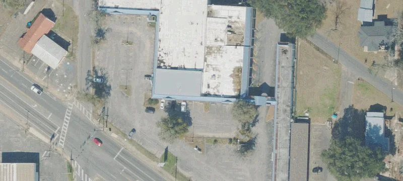 Vacant Shopping Center with Highway Frontage