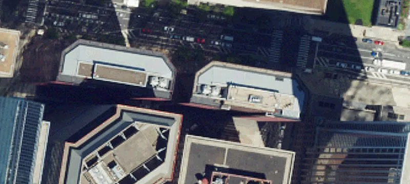 Office Units with Glass Atrium