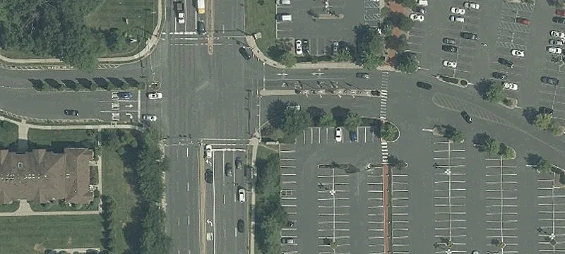 Shopping Center Retail Space at Intersection