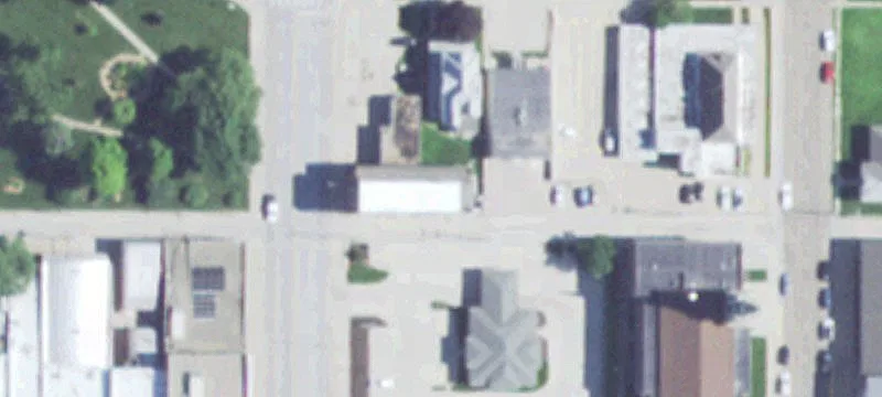 Former Bank Building with Drive-Thru Lanes