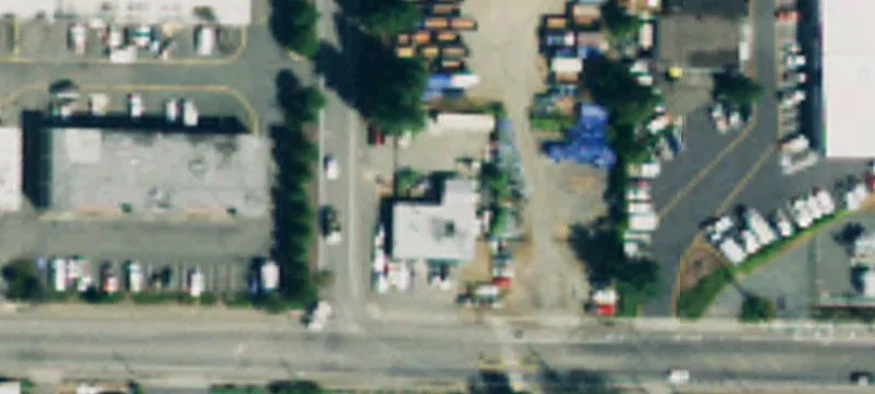 Fenced Industrial Storage Yard